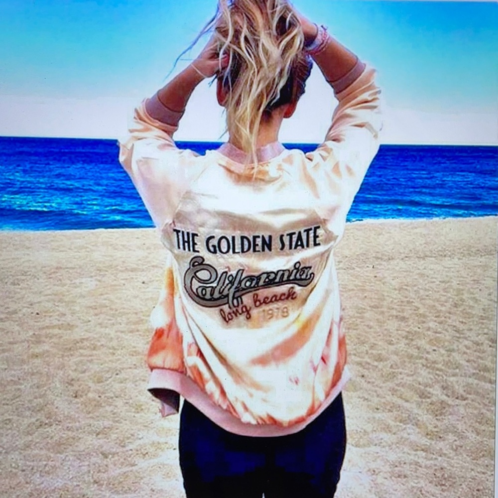 Zara Silky Satin California Bomber Jacket